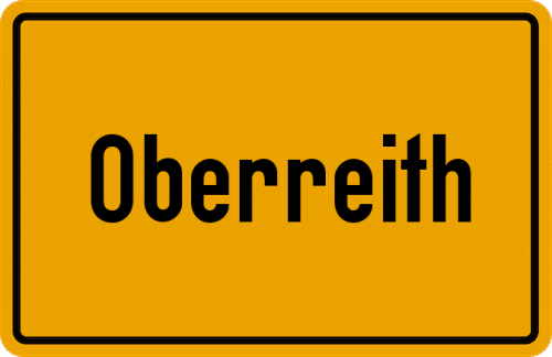 Ortsschild Oberreith