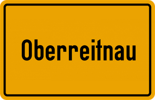 Ortsschild Oberreitnau