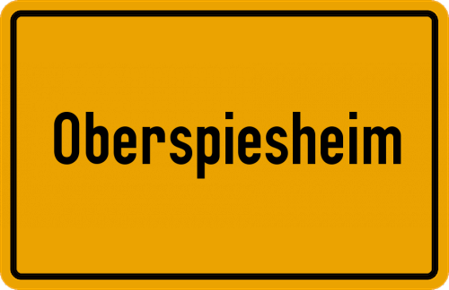 Ortsschild Oberspiesheim