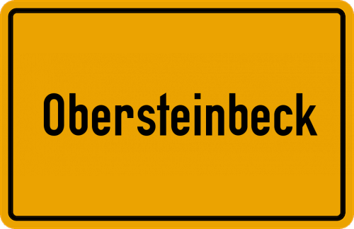 Ortsschild Obersteinbeck