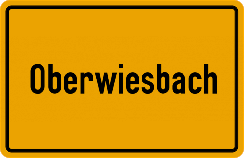 Ortsschild Oberwiesbach