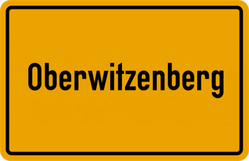 Ortsschild Oberwitzenberg