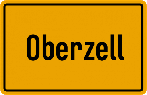 Ortsschild Oberzell