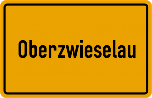 Ortsschild Oberzwieselau