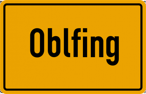 Ortsschild Oblfing