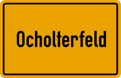 Ortsschild Ocholterfeld