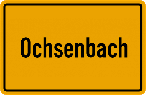Ortsschild Ochsenbach