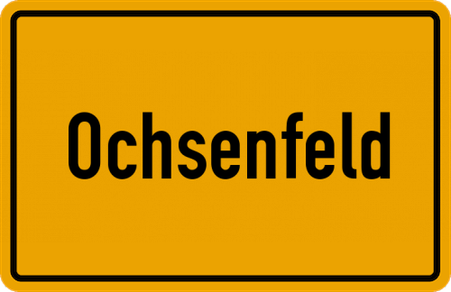 Ortsschild Ochsenfeld