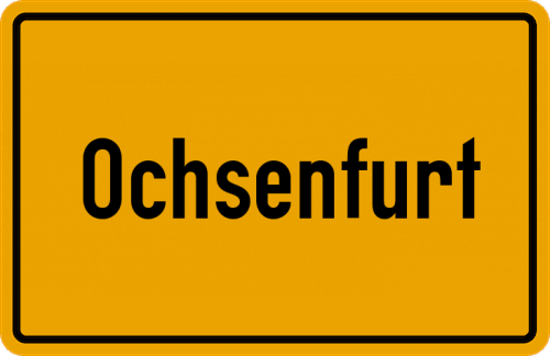 Ortsschild Ochsenfurt