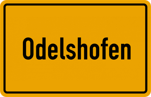 Ortsschild Odelshofen