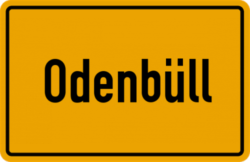 Ortsschild Odenbüll