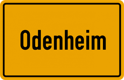 Ortsschild Odenheim