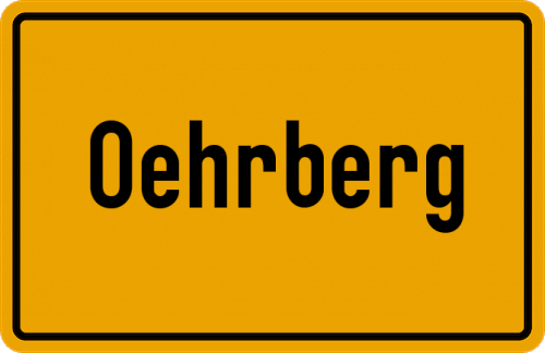 Ortsschild Oehrberg