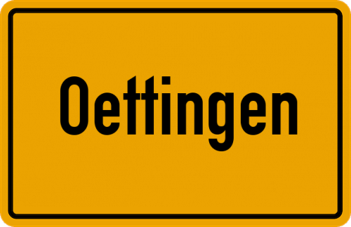 Ortsschild Oettingen