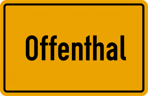 Ortsschild Offenthal