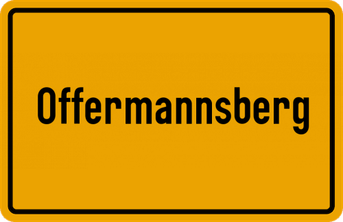 Ortsschild Offermannsberg