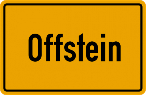 Ortsschild Offstein