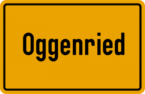 Ortsschild Oggenried