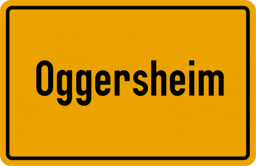 Ortsschild Oggersheim