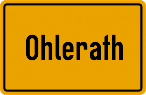 Ortsschild Ohlerath
