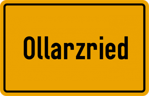 Ortsschild Ollarzried