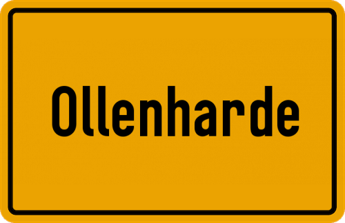 Ortsschild Ollenharde
