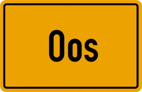 Ortsschild Oos