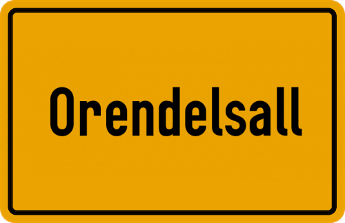 Ortsschild Orendelsall