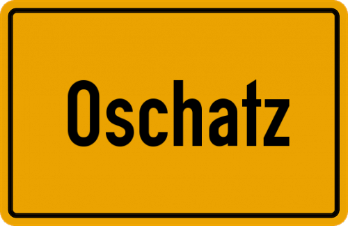 Ortsschild Oschatz