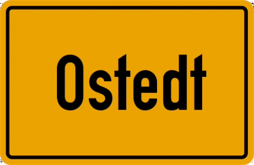 Ortsschild Ostedt