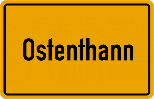 Ortsschild Ostenthann