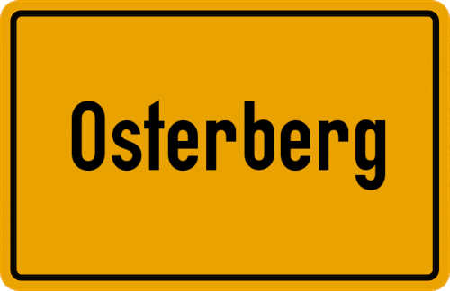 Ortsschild Osterberg
