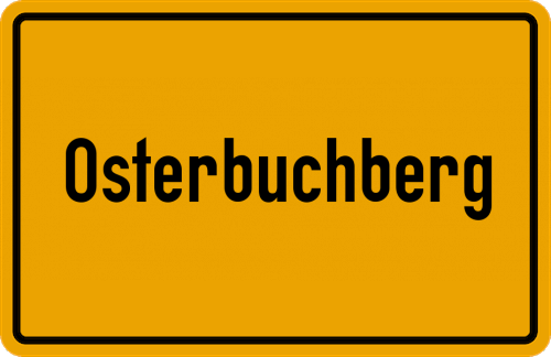 Ortsschild Osterbuchberg