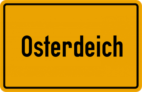 Ortsschild Osterdeich