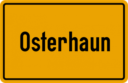 Ortsschild Osterhaun