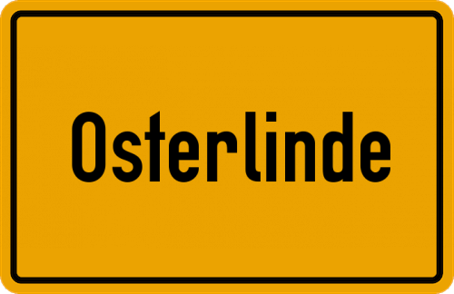 Ortsschild Osterlinde