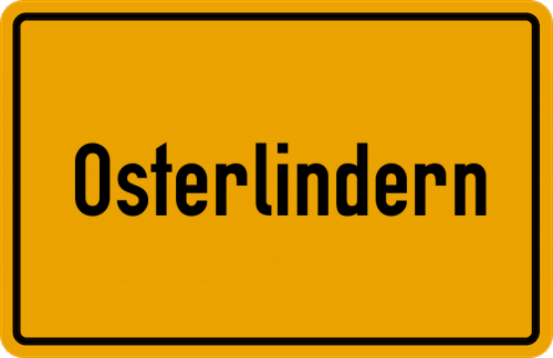 Ortsschild Osterlindern, Oldenburg