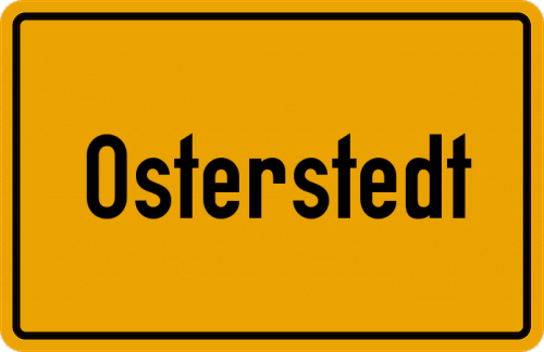 Ortsschild Osterstedt