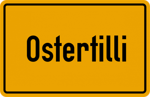 Ortsschild Ostertilli