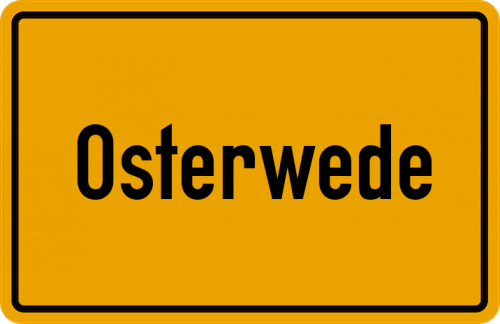 Ortsschild Osterwede