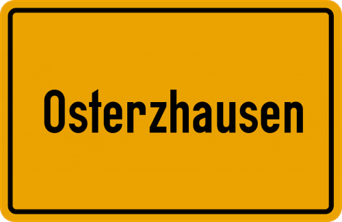 Ortsschild Osterzhausen