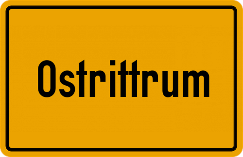 Ortsschild Ostrittrum