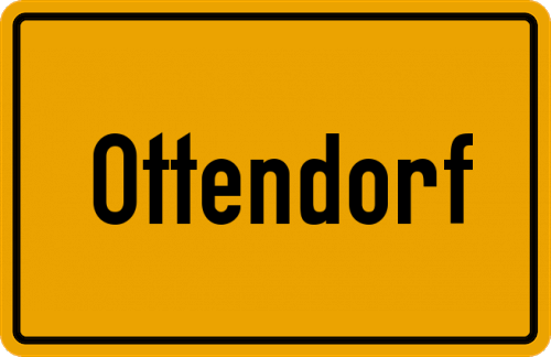 Ortsschild Ottendorf