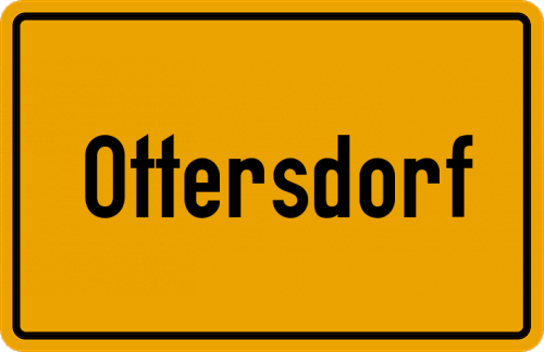 Ortsschild Ottersdorf