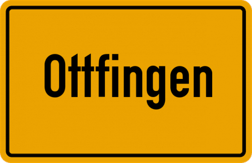 Ortsschild Ottfingen, Westfalen