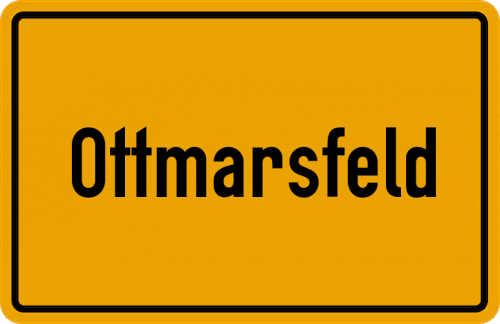 Ortsschild Ottmarsfeld, Mittelfranken