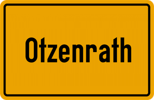 Ortsschild Otzenrath