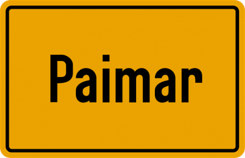 Ortsschild Paimar