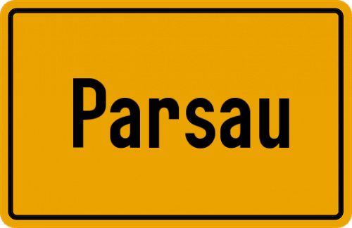 Ortsschild Parsau
