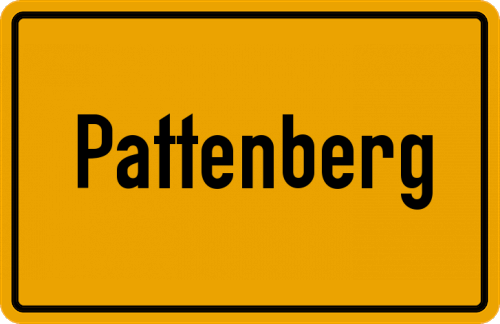 Ortsschild Pattenberg, Chiemgau